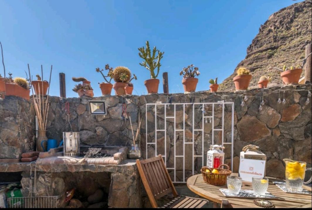 Silence'S Cave Rural House Villa Artenara Exterior photo